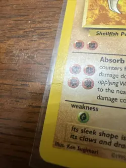 Pokemon TCG Kabutops Fossil Unlimited Non Holo Rare 24/62 LP Condition - Image 2