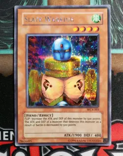 YUGIOH 2006 Slate Warrior WC4-003 Secret Rare YU-GI-OH! VLP - Image 1