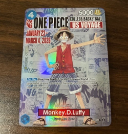 Monkey.D.Luffy (055) (College Basketball US Voyage) P-055 One Piece - Image 1