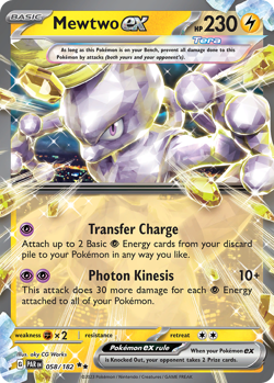 Mewtwo ex - Paradox Rift 58/182 - NM - Image 1