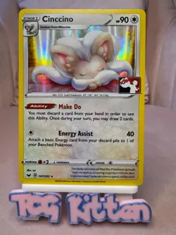 RARE** Cinccino 147/202 Pokemon Prize Pack Promo Pokemon Card NM/LP TCGKITTEN - Image 1