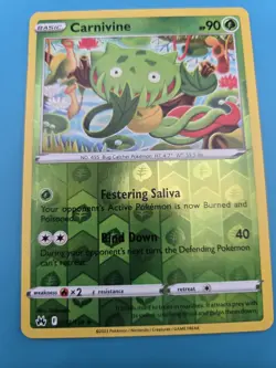 Carnivine 012/159 - Crown Zenith Reverse Pokemon Holo Foil NM - Image 1