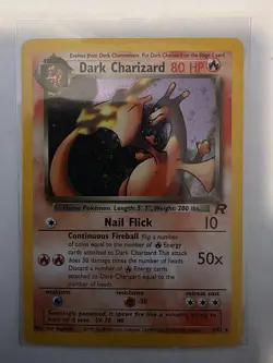 Pokemon Dark Charizard Holo Rare TCG Card 4/82 - Image 1