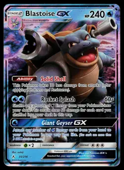 Pokemon Card Unbroken Bonds Blastoise GX 35/214 Rare GX Holo - Image 1