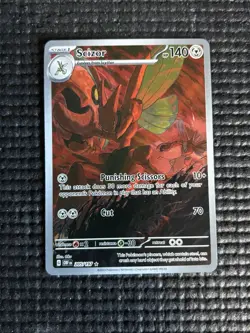 Pokemon Card - Scizor Obsidian Flames 205/197 Illustration Rare Full Art SV - Image 1