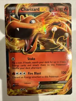 Charizard EX Promo Card 11/106 Flashfire 2014 Pokemon NM - Image 1