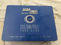 Star Trek CCG Collector’s Tin Decipher Silver Border Complete 363 Card Set 1995 - Image 1
