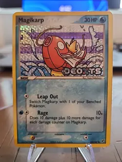 Pokemon TCG Magikarp Reverse Holo Common Stamped LP/MP Card 64/107 EX Deoxys - Image 1