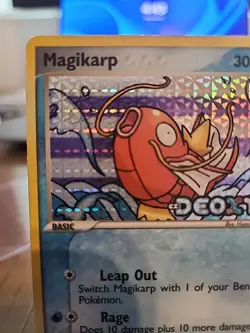Pokemon TCG Magikarp Reverse Holo Common Stamped LP/MP Card 64/107 EX Deoxys - Image 3