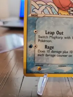 Pokemon TCG Magikarp Reverse Holo Common Stamped LP/MP Card 64/107 EX Deoxys - Image 5