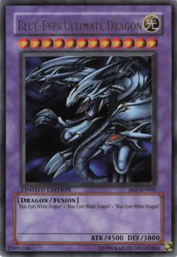 Yugioh Blue-Eyes Ultimate Dragon JMP-EN005 Ultra Rare NM - Image 1
