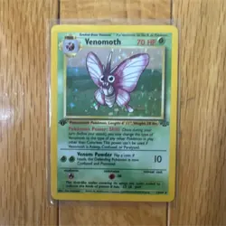 Pokemon Venomoth Jungle Holo Rare 1st Edition 70 HP 13/64 English Card - Image 1