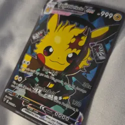 Pokemon Tanjiro Pikachu Vcos Cosmax 040/035 Full Art Holo Card Non-TCG - Image 3