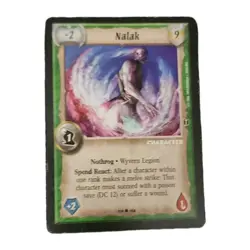 Warlord Saga of the Storm Character Cards Nalak Forgak 2 Card Lot - Image 1