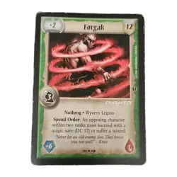 Warlord Saga of the Storm Character Cards Nalak Forgak 2 Card Lot - Image 3