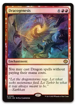 Dracogenesis #105 (Foil) (NM) Tarkir Dragonstorm TDM Magic MTG - Image 1