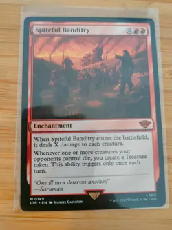 MTG Spiteful Banditry 0149 Lord of the Rings M/NM Free UK P&P - Image 1