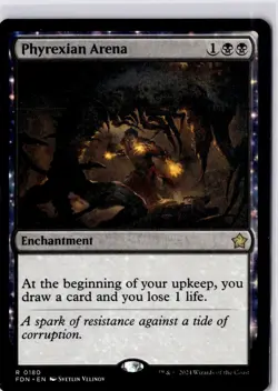 Phyrexian Arena Foundations Regular NM R 0180 - Image 1