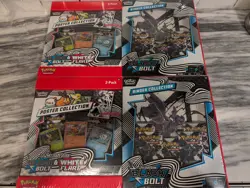 Black Bolt White Flare Binder + Poster Collection Sams Club Lot Of 2 , 18 Packs - Image 1