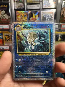 2002 Pokemon Omastar 58/110 Legendary Collection Reverse Holo LP - Image 1