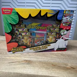Pokemon TCG Ascended Heroes Premium Poster Collection Mega Gardevoir EX IN HAND - Image 1