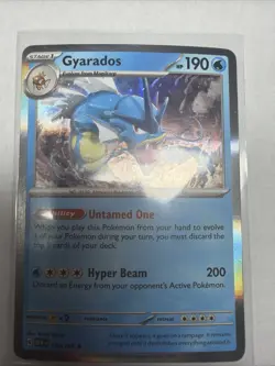 130/165 GYARADOS REVERSE HOLO SCARLET & VIOLET 151 POKEMON CARD - Image 1
