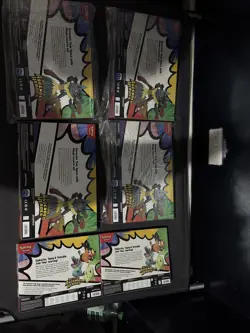 Pokemon AH Premium Poster Collection Mega Lucario EX x4 and pin collection x2 - Image 2