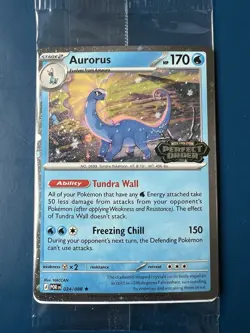 Pokemon Perfect Order Aurorus 024/088 Promo Stamped Sealed TCG - Image 1