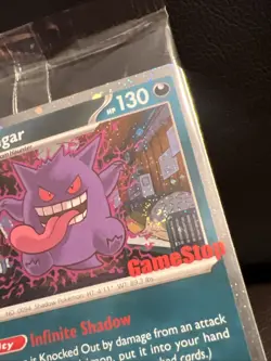 *DOUBLE SWIRL* over the BED+ T left! Gengar 050/088 GameStop Promo Pokemon card - Image 2