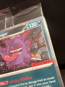 *DOUBLE SWIRL* over the BED+ T left! Gengar 050/088 GameStop Promo Pokemon card - Image 3