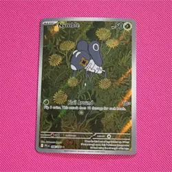 Pokemon Nymble Full Art Sv09 096/094 Holo Basic Grass 50 HP - Image 1