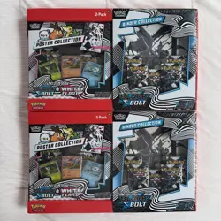 Sam’s Club Pokemon Black Bolt & White Flare Poster & Black Bolt Binder Bundle - Image 1