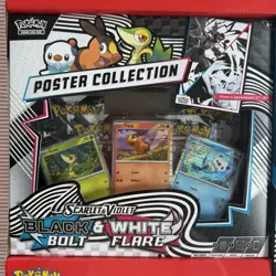 Sam’s Club Pokemon Black Bolt & White Flare Poster & Black Bolt Binder Bundle - Image 2
