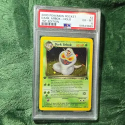 Pokemon Dark Arbok 2/82 Team Rocket 1st Edition Holo Rare PSA 6 - Image 1