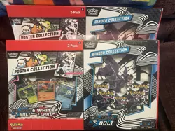 Sams Club Pokemon Black Bolt Binder Collection and Poster Collection - Lot 2 - Image 1