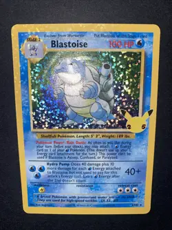 Blastoise 2/102 Near Mint Celebrations Holo Pokemon - Image 5