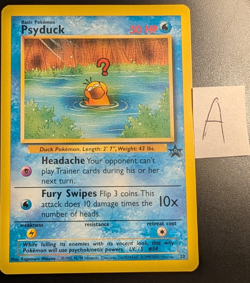 2000 Pokemon Psyduck #20 Black Star Promo Pokemon League - Image 1
