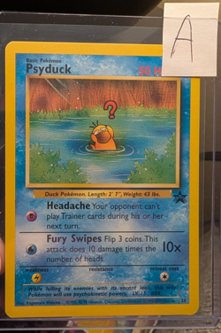 2000 Pokemon Psyduck #20 Black Star Promo Pokemon League - Image 3