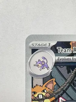 Pokemon Team Rocket's Raticate 202/182 Sv10 Destined Rivals Illustration Rare H… - Image 5