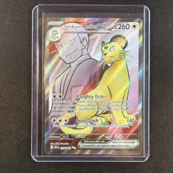 Pokemon TCG Team Rockets Persian EX Full Art 219/182 Destined Rivals Ultra Rare - Image 2