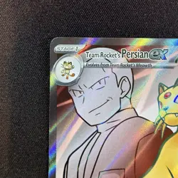 Pokemon TCG Team Rockets Persian EX Full Art 219/182 Destined Rivals Ultra Rare - Image 4