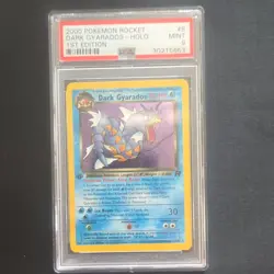 Pokemon TCG Dark Gyarados 1st Edition Holo PSA 9 Team Rocket 8/82 English - Image 1