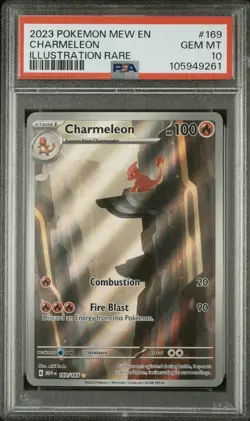 PSA 10 Charmeleon Illustration Rare 169/165 Pokemon Scarlet & Violet 151 - Image 1