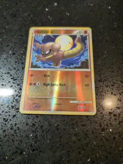 pokemon tcg undaunted hitmonlee 52/90 Reverse Holo LP/MP - Image 2