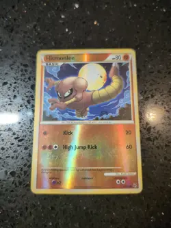 pokemon tcg undaunted hitmonlee 52/90 Reverse Holo LP/MP - Image 3