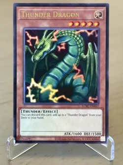 Yu-Gi-Oh! Thunder Dragon LCKC-EN067 Ultra Rare Unlimited NM Legendary Collection - Image 1