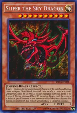 Yugioh! MP Slifer the Sky Dragon - CT13-EN001 - Secret Rare - Limited Edition Mo - Image 1