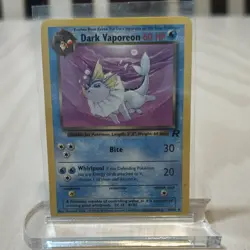 Pokemon Dark Vaporeon 45/82 Team Rocket Uncommon Regular 60 HP English - Image 1