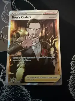 Boss’s Orders 189/192 Full Art Holo Rare Rebel Clash - Pokemon TCG Giovanni A - Image 1