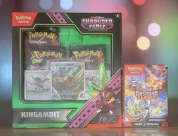 Pokemon-Obsidian Flames Booster Bundle SEALED 6 Pack & Shrouded Fable Kingambit - Image 1